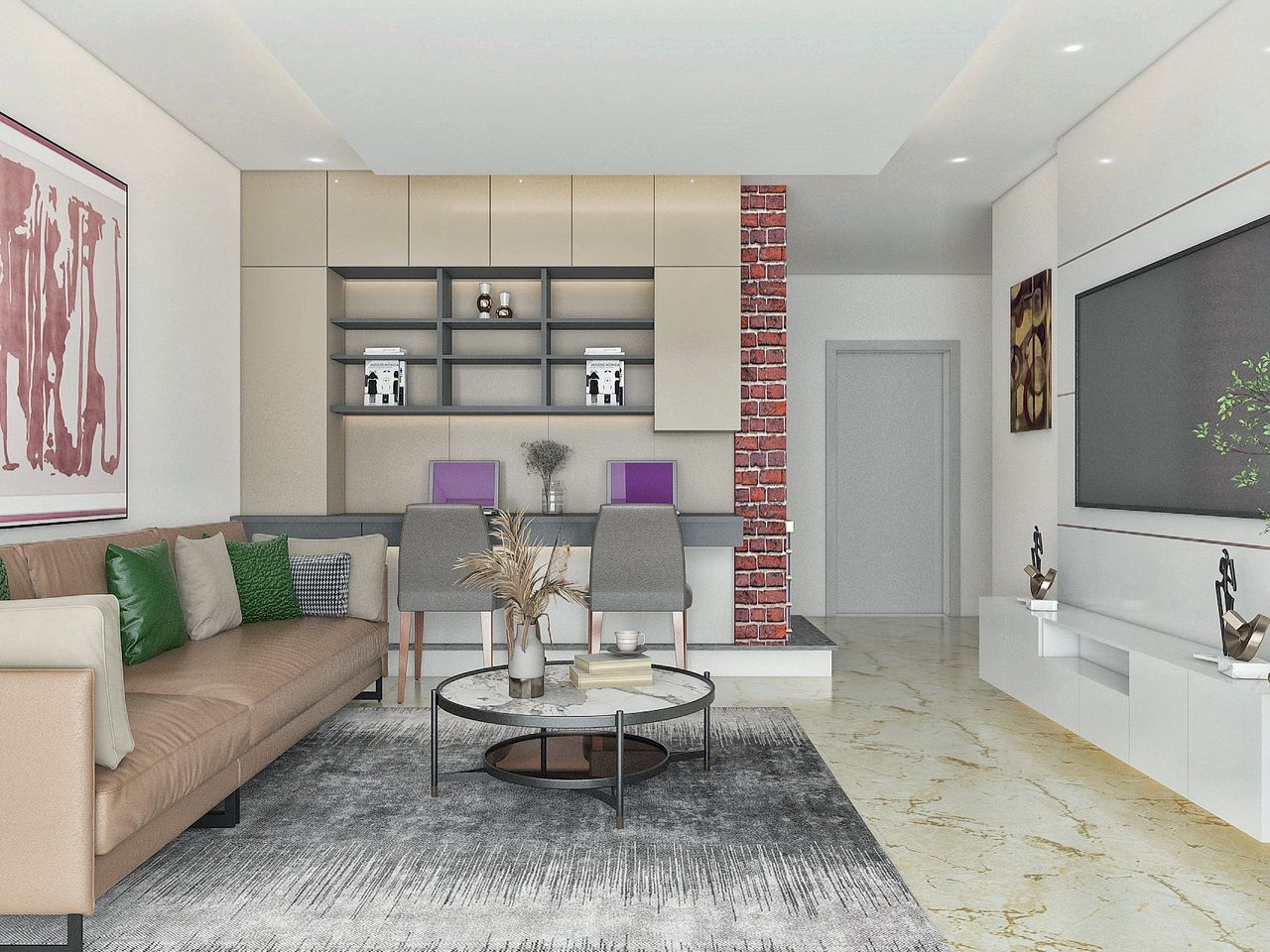 Earls Project family lounge by Judy Designs