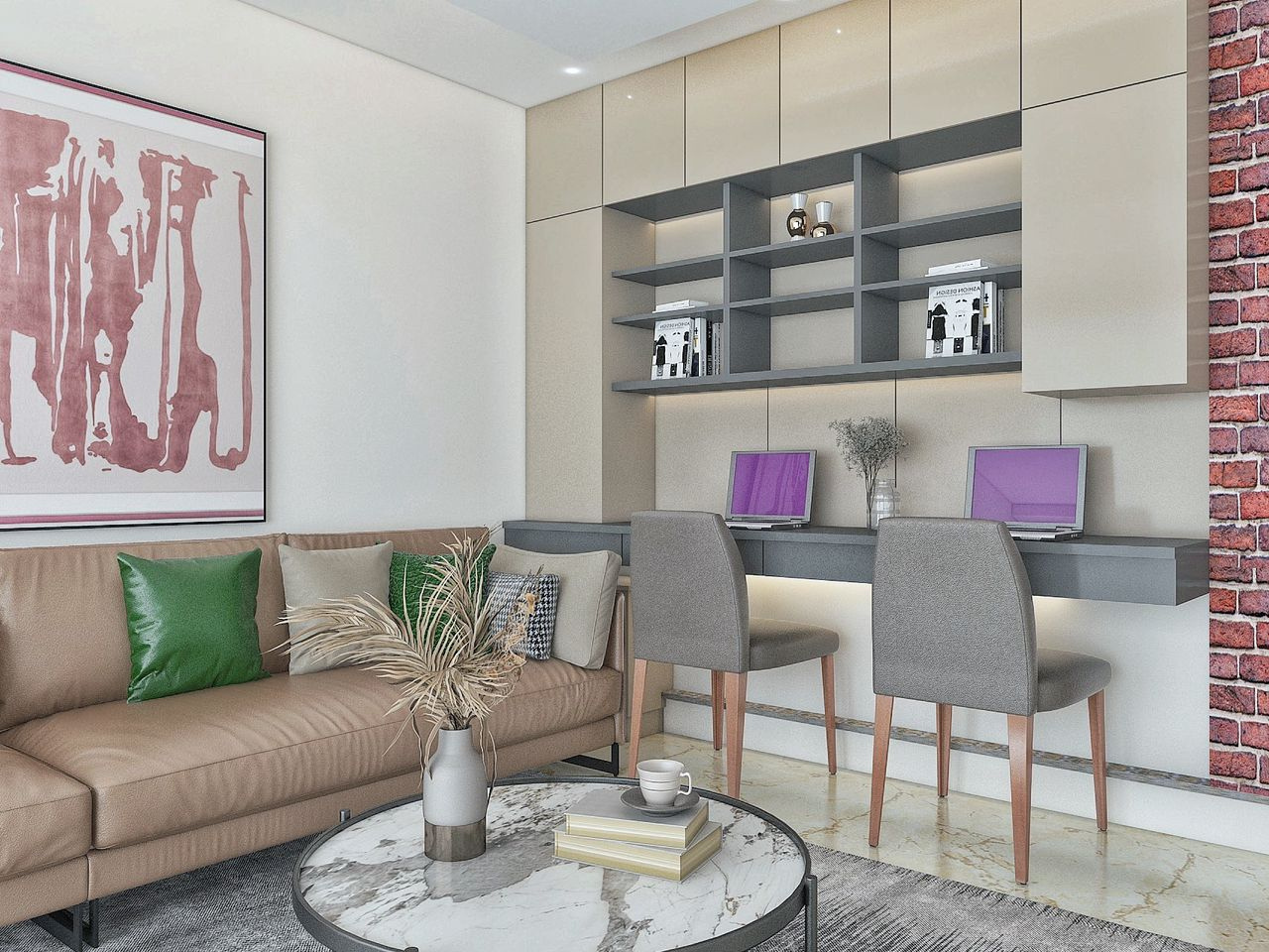 Earls Project lounge and study by Judy Designs